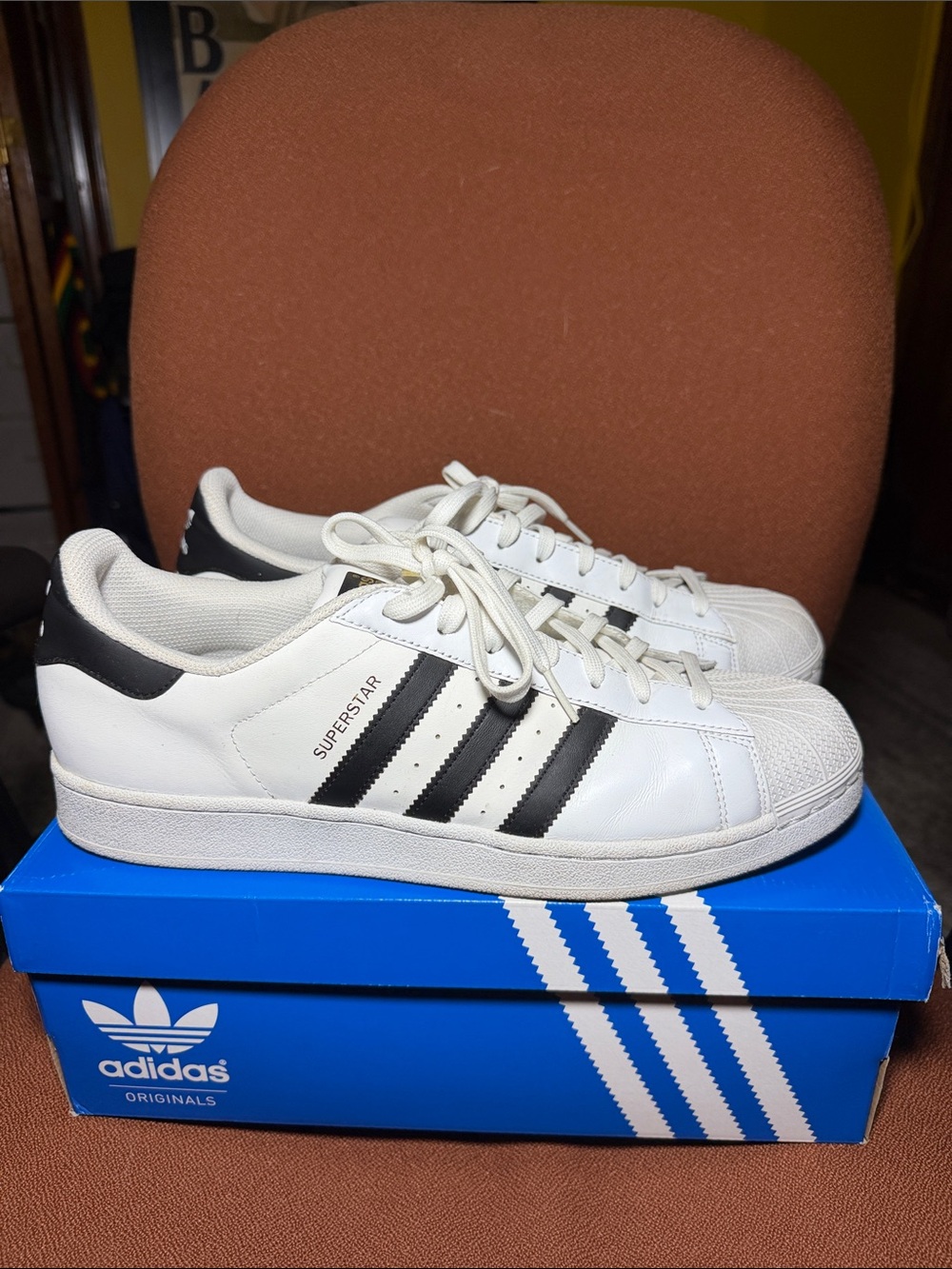 Adidas Superstar- White and Black (OG box)